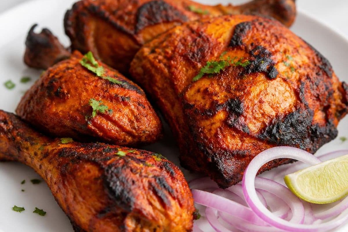 Oven Tandoori Chicken (Authentic-style), freshly prepared