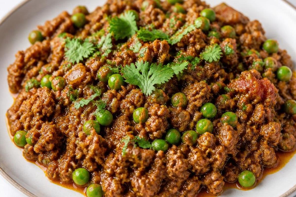 Keema Curry (Minced Lamb Curry), freshly prepared