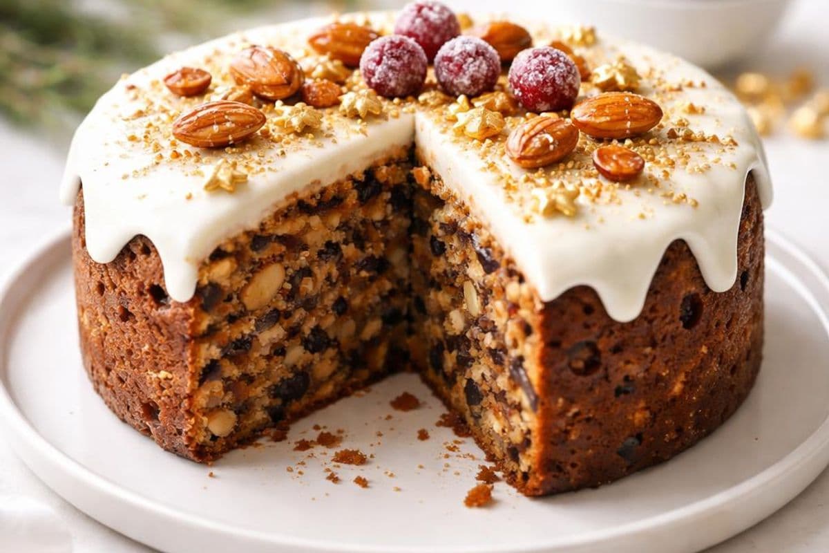 Twelfth Night Cake (Festive Fruit & Almond Cake with Marzipan) – featured image