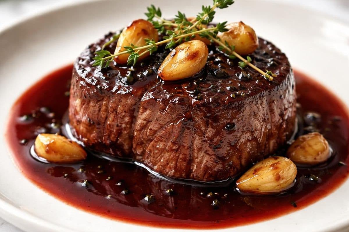 Sous Vide Filet Mignon with Red Wine Reduction – featured image