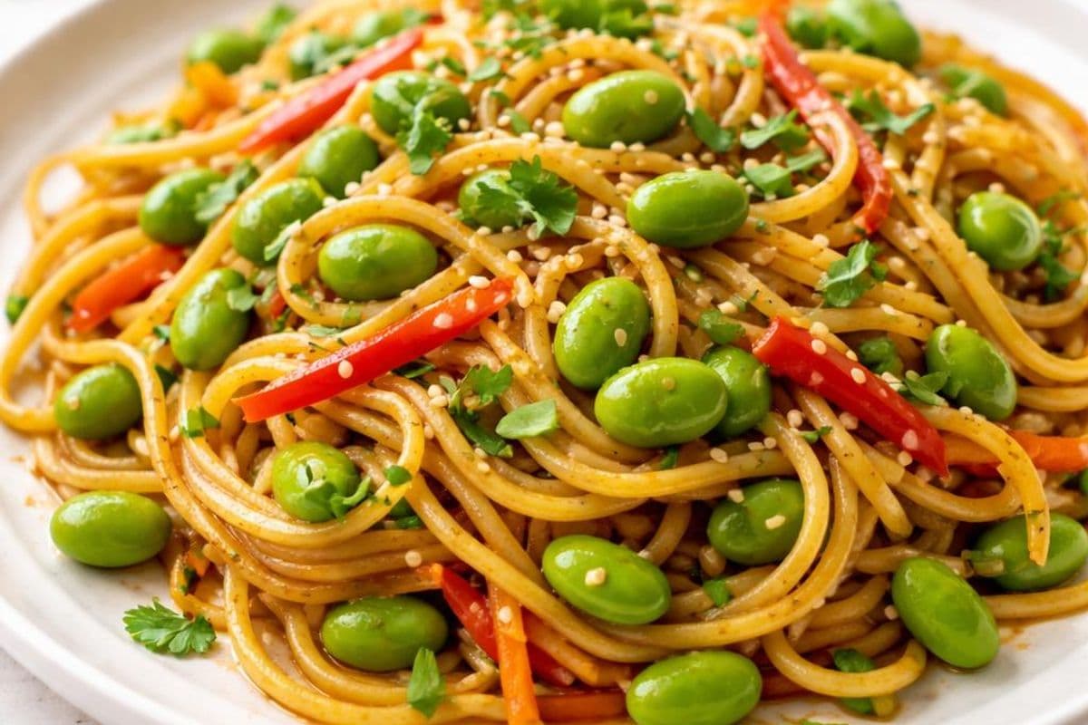 Edamame Chow Mein – featured image