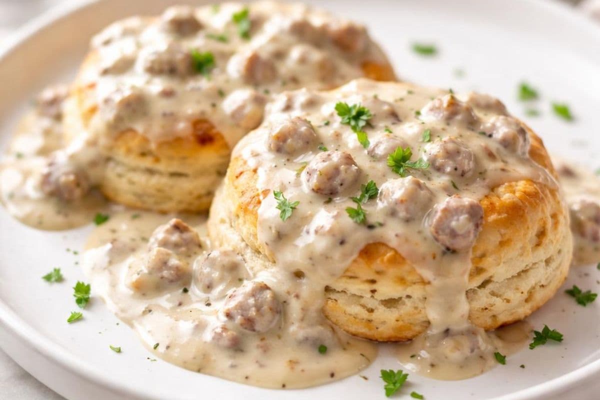 Southern Style Biscuits and Gravy – featured image