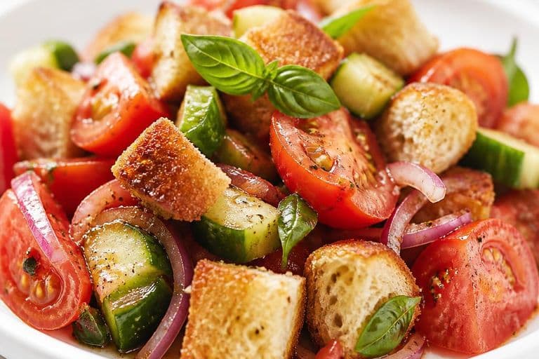 Classic Panzanella (Tuscan Bread & Tomato Salad)