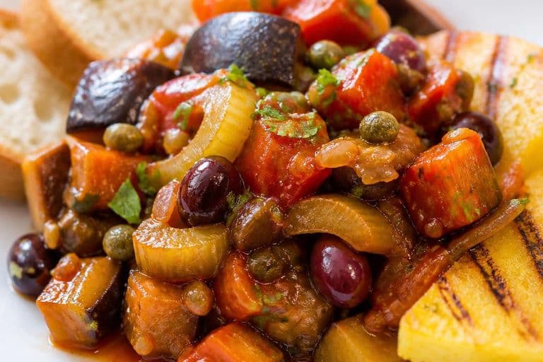 Sicilian Caponata (Sweet‑Sour Aubergine Antipasto)