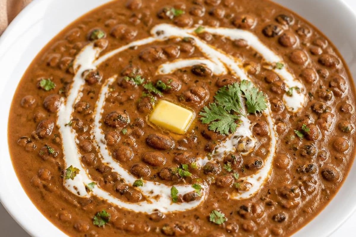 Dal Makhani (Creamy Slow-Cooked Black Lentils), freshly prepared