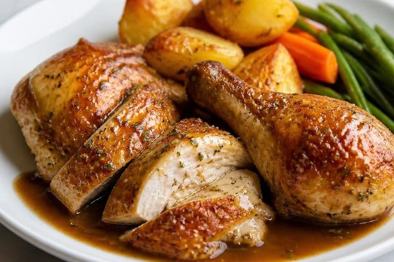 Classic British Sunday Roast Chicken