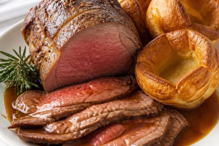 Classic Roast Beef with Yorkshire Puddings