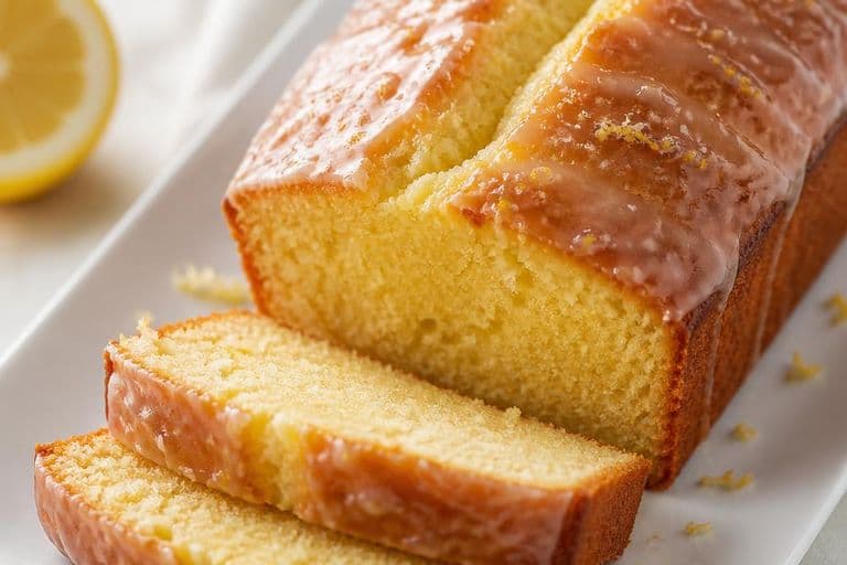 Classic British Lemon Drizzle Cake