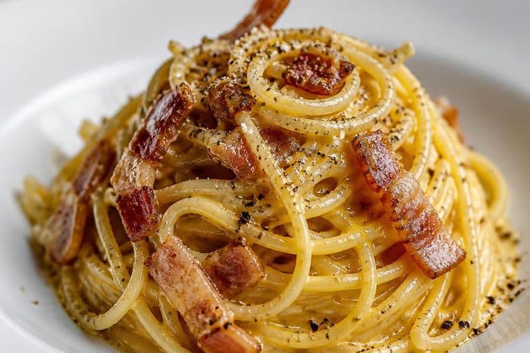 Classic Spaghetti Carbonara (Roman-style)