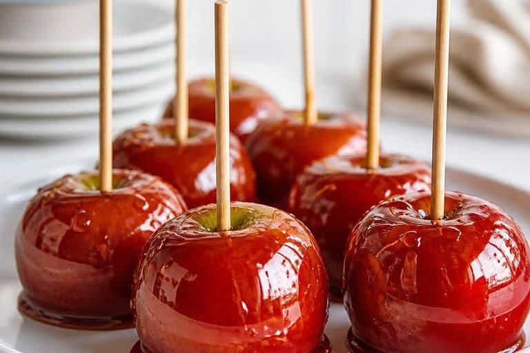 Bonfire Night toffee apples