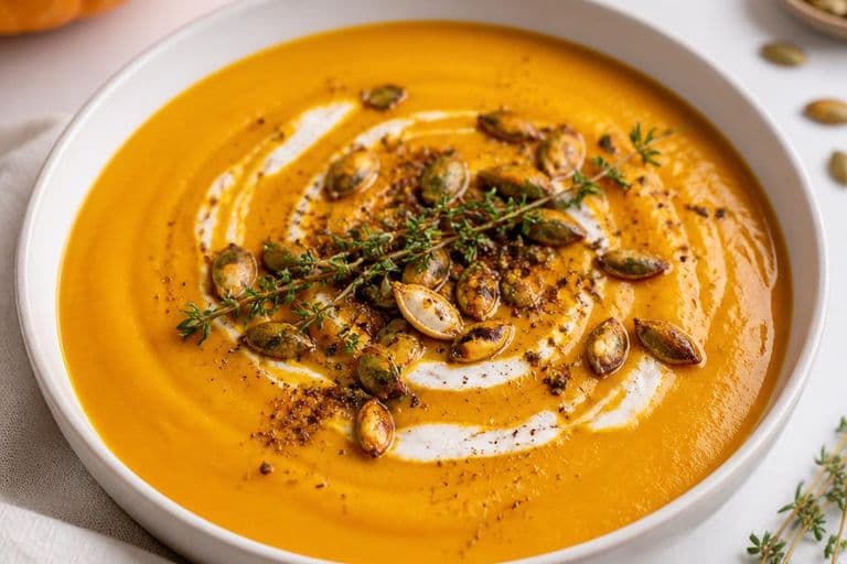 Halloween pumpkin soup