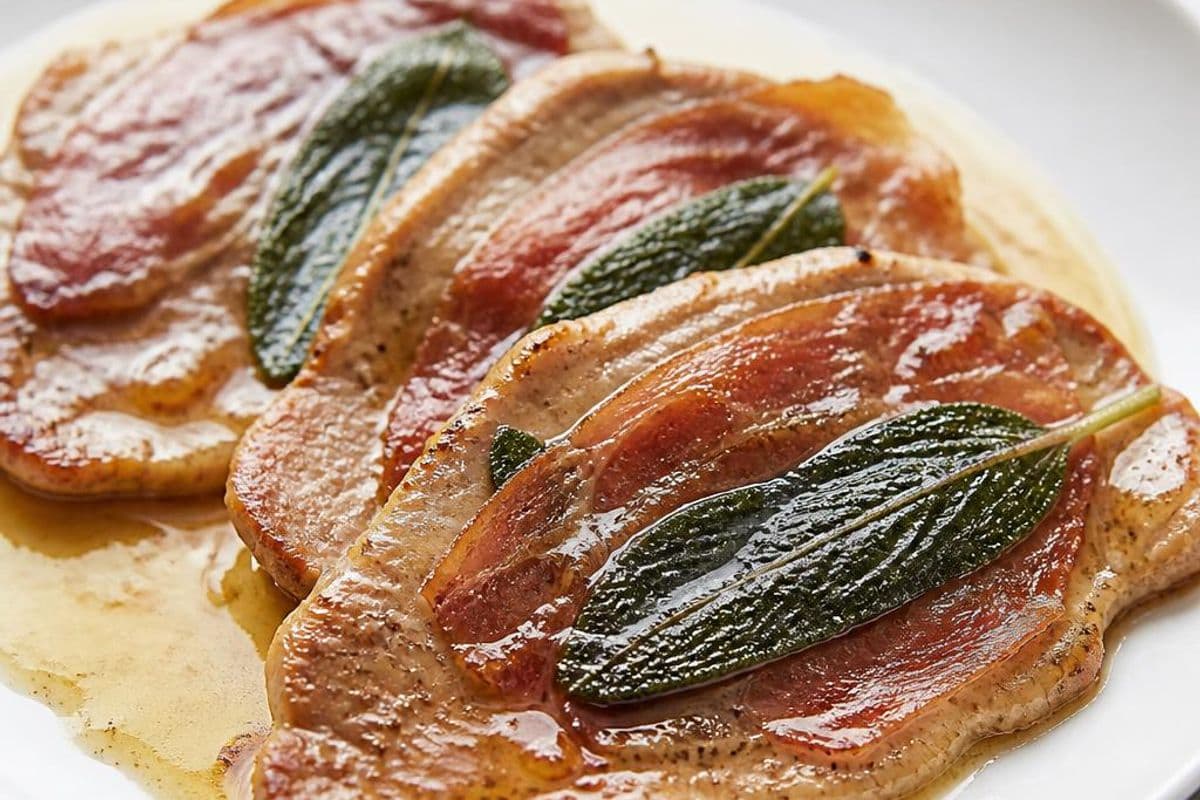 Saltimbocca alla Romana, freshly prepared