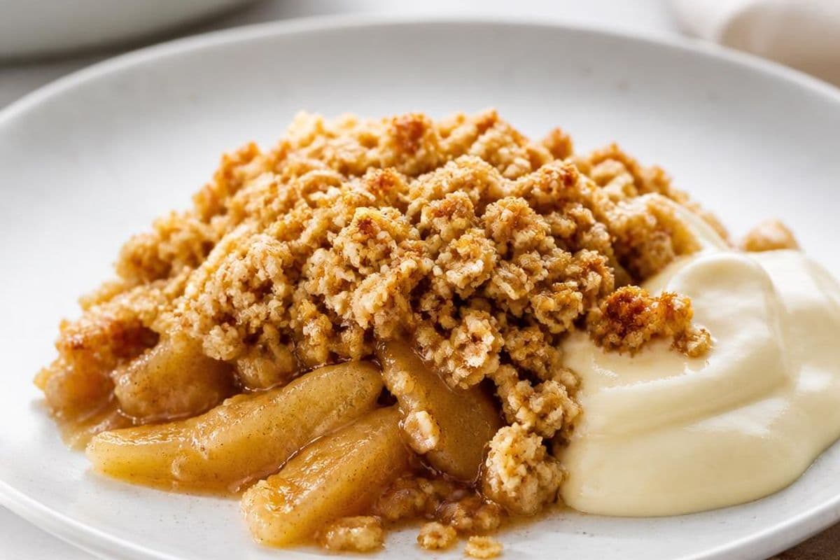 Autumn apple crumble – featured image