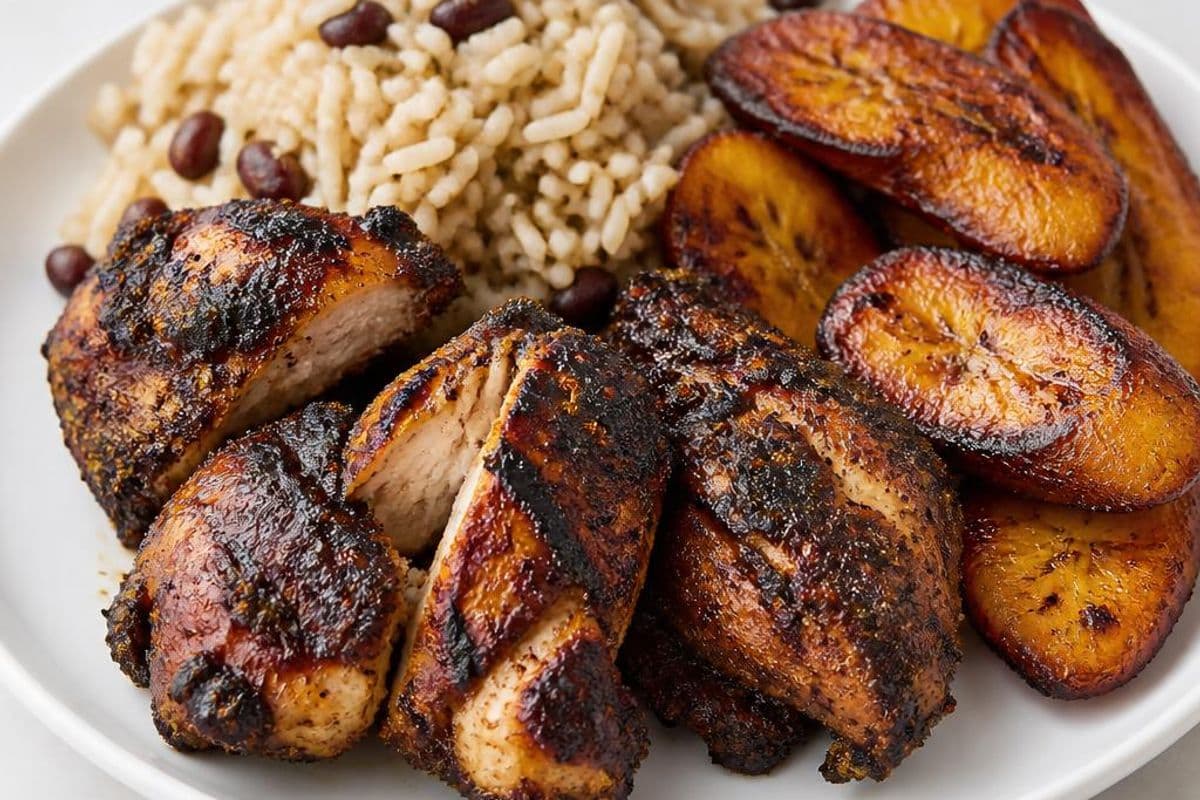 Jerk Chicken with Coconut Rice & Fried Plantain (Notting Hill Carnival Style) – featured image