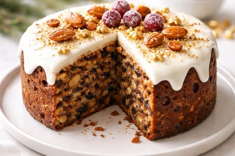 Twelfth Night Cake (Festive Fruit & Almond Cake with Marzipan)