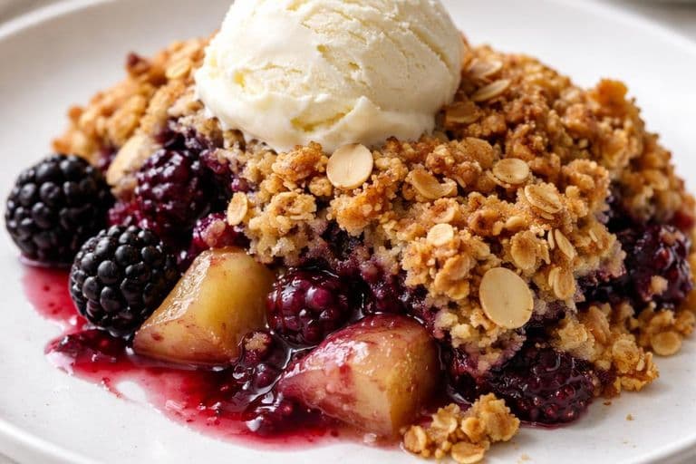 Blackberry and Bramley Apple Crumble – featured image